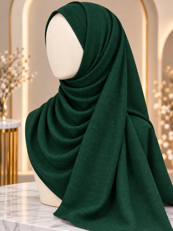 Bottle Green Premium Turkish Hijab